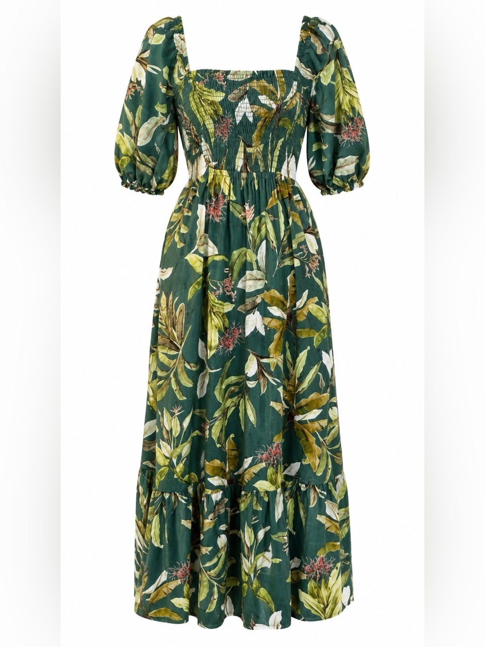 Anthropology O.P.T. Tropical open back maxi dress, medium